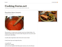 Tablet Screenshot of cooking.gurus.net